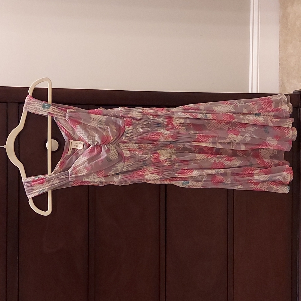 NWOT DKNY Jeans Floral Mesh Dress, Small